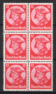 1933 12pf Third Reich, Germany, Block (Mi. 480, CV $70, MNH)
