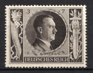 1943 3pf Third Reich, Germany (Mi. 844 I, 'F' Instead of 'T' in 'DEUTSCHES', CV $160, MNH)