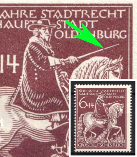 1945 6pf Third Reich, Germany (Mi. 907 IV, Broken Sword, Full Set, CV $100, MNH)