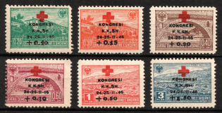1946 Albania (Mi. 385 - 390, Full Set, CV $145)