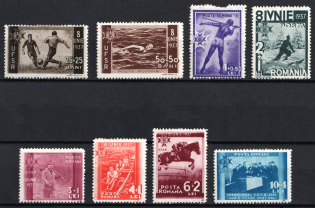 1937 Romania (Mi. 528 - 535, Full Set, CV $50)