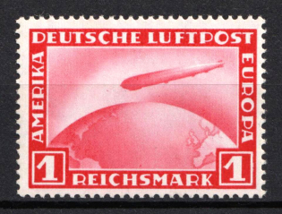 1931 1m Weimar Republic, Germany, Airmail (Mi. 455, Full Set, CV $40)