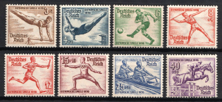 1936 Third Reich, Germany (Mi. 609 - 616, Full Set, CV $170, MNH)