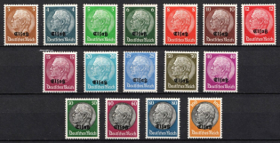 1940 Alsace, German Occupation, Germany (Mi. 1 - 16, Full Set, CV $30)