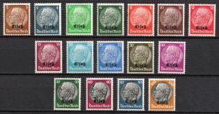 1940 Alsace, German Occupation, Germany (Mi. 1 - 16, Full Set, CV $50, MNH)