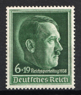 1938 6pf Third Reich, Germany (Mi. 672 x, Full Set, CV $30, MNH)