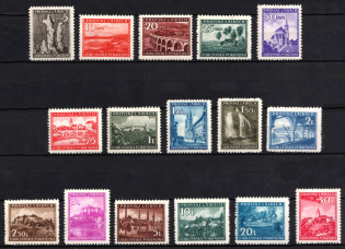 1944 Ljubljana, German Occupation, Germany (Mi. 45 - 60, Full Set, CV $240)