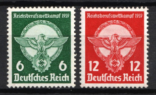 1939 Third Reich, Germany (Mi. 689 - 690, Full Set, CV $30, MNH)
