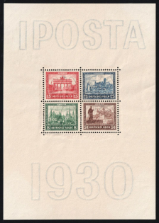 1930 Weimar Republic, Germany, Souvenir Sheet 'IPOSTA' (Mi. Bl. 1, CV $1,920, MNH)