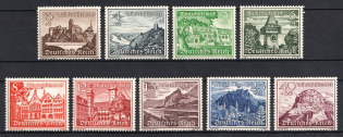 1939 Third Reich, Germany (Mi. 730 y - 738 y, Full Set, CV $70, MNH)