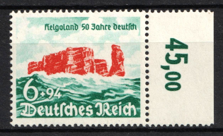 1940 6pf Third Reich, Germany (Mi. 750, Full Set, Margin, Plate Number, CV $40, MNH)