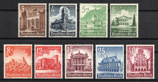 1940 Third Reich, Germany (Mi. 751 - 759, Full Set, CV $50, MNH)