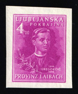 1944 4L Ljubljana, German Occupation, Germany (Mi. I B, Unissued Stamp, CV $70, MNH)