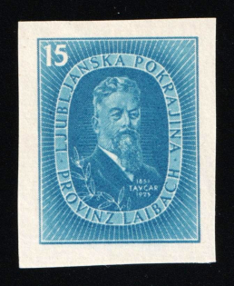 1944 4L Ljubljana, German Occupation, Germany (Mi. IV B, Unissued Stamp, CV $70, MNH)