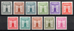 1942 Third Reich, Germany, Official Stamps (Mi. 155 - 165, Full Set, CV $60, MNH)