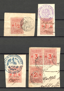 1885-90 Germany Prussia Revenue Fiscal Tax Postage Due Official (Cancelled)