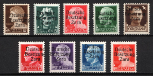 1943 Zadar, German Occupation, Germany (Mi. 2 - 6, 8 - 11, Signed, CV $200, MNH-MVLH)