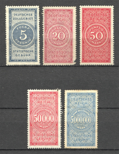 Germany Reich Fiscal Statistical Fee (MNH/MLH)