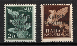 1943 Zadar, German Occupation, Germany (Mi. 23 - 24, CV $60)