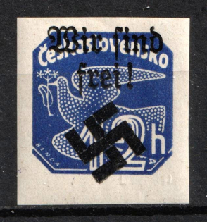 1939 12h Moravia-Ostrava, Bohemia and Moravia, Germany Local Issue (Mi. 32, Signed, CV $70, MNH)