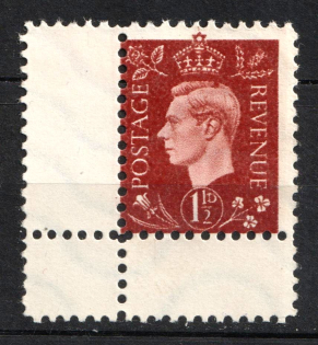 1.5d Anti-British Propaganda, King George VI, German Propaganda Forgery (Mi. 5, Corner Margin, CV $100)