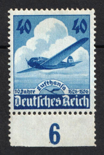 1936 40pf Third Reich, Germany (Mi. 603, Full Set, CV $40)