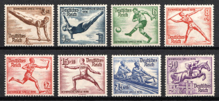 1936 Third Reich, Germany (Mi. 609 - 616, Full Set, CV $150)