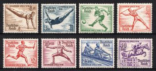 1936 Third Reich, Germany (Mi. 609 - 616, Full Set, CV $30)