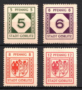 1945 Gorlitz, Germany Local Post (Mi. 1 - 4, Full Set, CV $30)