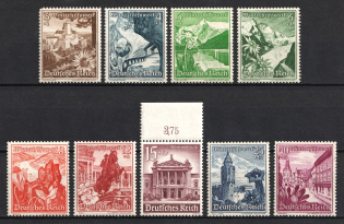 1938 Third Reich, Germany (Mi. 675 - 683, Full Set, Signed, CV $100)