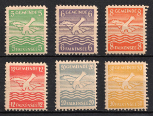1945 Falkensee, Germany Local Post (Mi. 1 - 6, Full Set, Unofficial Issue, CV $140)