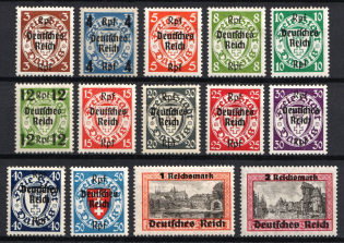 1939 Third Reich, Germany (Mi. 716 - 729, Full Set, CV $80)