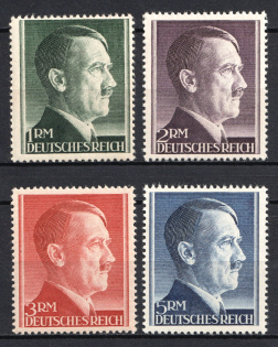 1944 Third Reich, Germany (Mi. 799 B - 802 B, Full Set, CV $50)