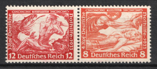 1933 Third Reich, Germany, Wagner, Se-tenant, Zusammendrucke (Mi. W 55, CV $40, MNH)