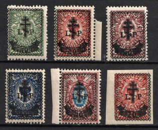 1919 West Army, Russia, Civil War (Russika 23 - 27, 34, CV $100, MNH)