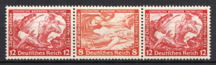 1933 Third Reich, Germany, Wagner, Se-tenant, Zusammendrucke (Mi. W 56, CV $50)