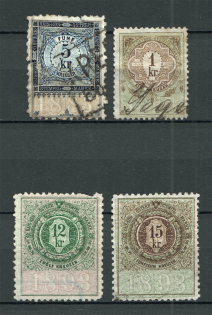 1893 Austria Fiscal Stamps (Cancelled)