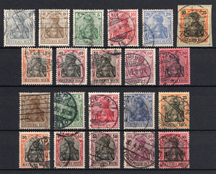 1905-19 German Empire, Germany (Mi. 83 I - 93 I, 84 II - 93 II, Full Sets, Variety of Types, Signed, Used, CV $70)