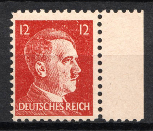 1944 12pf Anti-German Propaganda, Forgery of Hitler Issue (Mi. 16, Margin, CV $70, MNH)