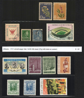 Albania, Small Stock of Stamps