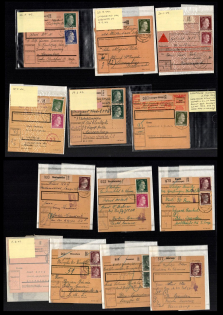 1943-44 Third Reich, Germany, Collection of Different Parcel Cards