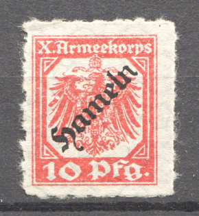 War Prison Camps Hameln X Army Corps Billet 10 Pf (MNH)
