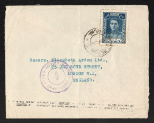 1942 (7 Nov) Iran, Censored Cover from Tehran to London with Anglo-Soviet-Persian Censorship franked with 2.5r