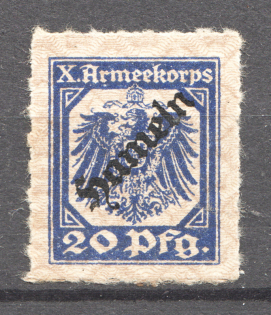 War Prison Camps Hameln X Army Corps Billet 20 Pf (MNH)