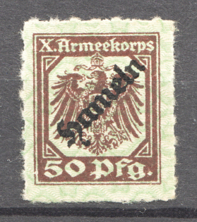 War Prison Camps Hameln X Army Corps Billet 50 Pf (MNH)