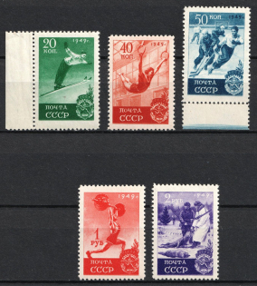 1949 Sport in the USSR, Soviet Union, USSR, Russia (Full Set, Type II, MNH)