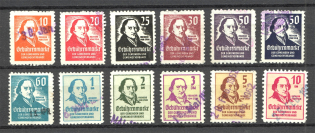 1962 Germany Municipal Fee Stamps (Cancelled)