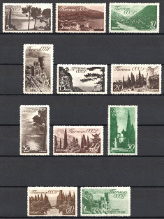 1938 Crimea and Caucasus, Soviet Union, USSR, Russia (Zv. 529 - 540, Full Set, CV $250)