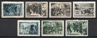 1942 Heroes of the USSR, Soviet Union, USSR, Russia (Zv. 733 - 739, Full Set, CV $70)