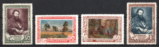 1948 50th Anniversary of the Death of Shishkin, Soviet Union, USSR, Russia (Zv. 1179 - 1182, Full Set, CV $50, MNH/MLH)